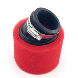 Curved Straight Red Black Air filter 35mm 38mm 42mm 45mm 48mm