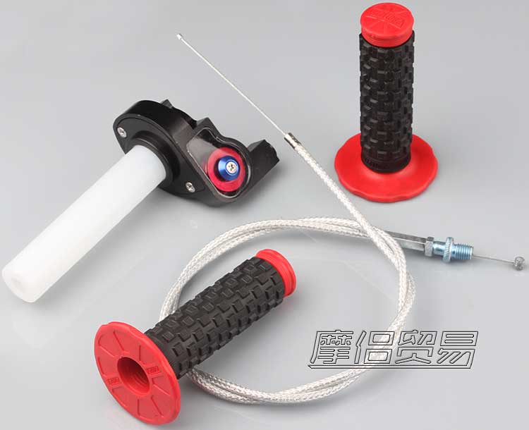 Sell Performance Red Throttle Grips Pro Taper Grip Pit Dirt Bike 7/8" Handle Bar Grip In - Foto 12
